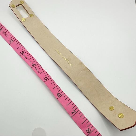 Vince Camuto Bracelet Snakeskin Gold Turnkey Clasp Punk Steampunk Retro - Picture 10 of 14